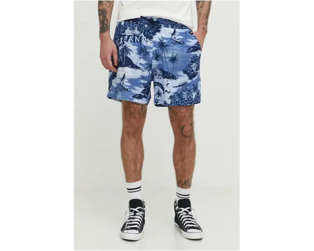 Tommy Jeans pantaloni scurti din amestec de in DM0DM18807