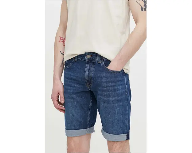 Tommy Jeans pantaloni scurti barbati, culoarea bleumarin DM0DM18791