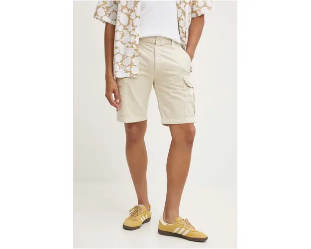 Tommy Jeans pantaloni scurti barbati, culoarea bej, DM0DM18809