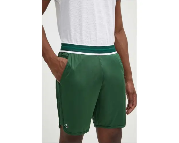 Lacoste pantaloni scurti barbati, culoarea verde