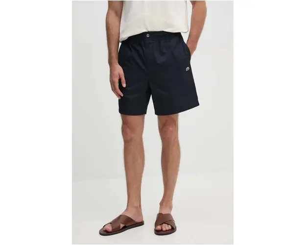 Lacoste pantaloni scurti din bumbac culoarea albastru marin