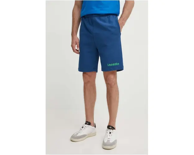 Lacoste pantaloni scurti din bumbac culoarea albastru marin