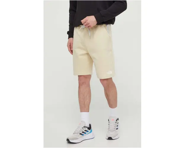 The North Face pantaloni scurti din bumbac culoarea bej