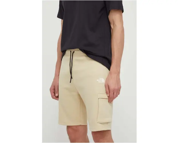 The North Face pantaloni scurti barbati, culoarea bej, NF0A87DR3X41