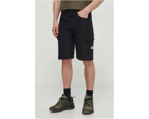 The North Face pantaloni scurti barbati, culoarea negru