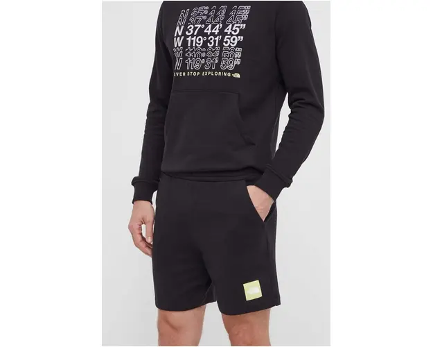 The North Face pantaloni scurti din bumbac culoarea negru, NF0A87ECJK31