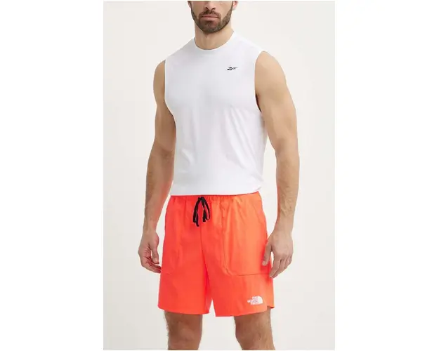The North Face pantaloni scurti sport Sunriser barbati, culoarea portocaliu, NF0A88S9QI41