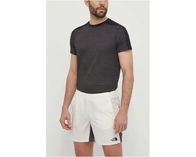 The North Face pantaloni scurti sport Mountain Athletics barbati, culoarea bej, NF0A87JMXOF1