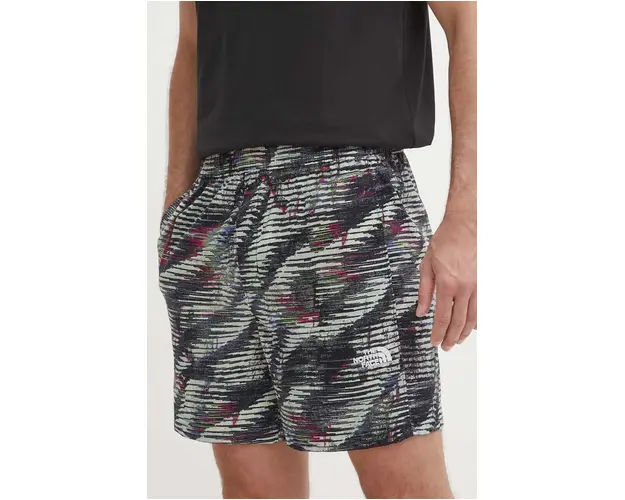 The North Face pantaloni scurti barbati, culoarea verde, NF0A8768SIR1