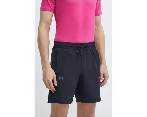 Under Armour pantaloni scurti de antrenament Baseline culoarea negru