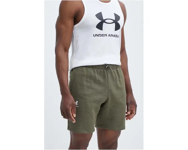 Under Armour pantaloni scurti barbati, culoarea verde