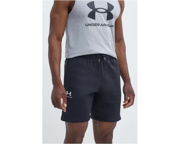Under Armour pantaloni scurti barbati, culoarea negru