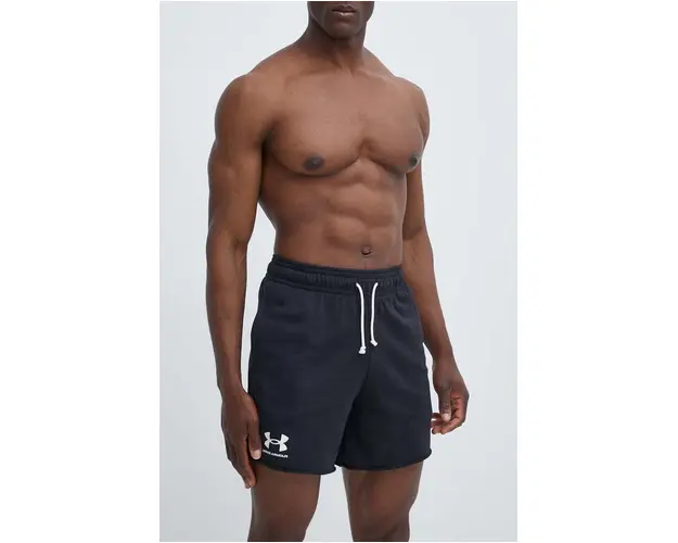 Under Armour pantaloni scurti de antrenament Rival culoarea negru