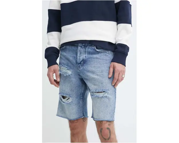 Karl Lagerfeld Jeans pantaloni scurti jeans barbati