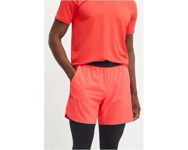 Under Armour pantaloni scurti de antrenament Peak culoarea rosu, 1376782