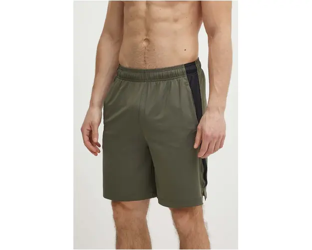 Under Armour pantaloni scurti de antrenament Tech Vent culoarea verde