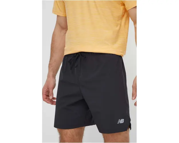 New Balance pantaloni scurti de antrenament culoarea negru, MS41283BK