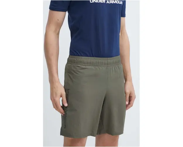Under Armour pantaloni scurti de antrenament Tech culoarea verde
