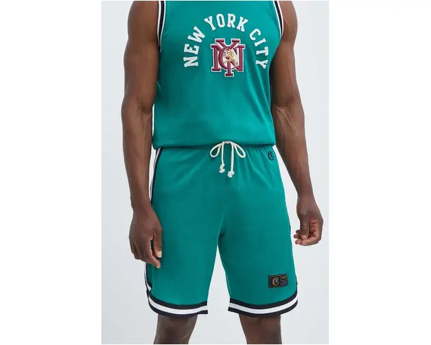 Champion pantaloni scurti barbati, culoarea verde, 220010