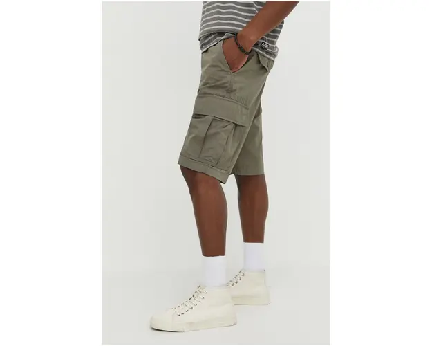 Levi's pantaloni scurti din bumbac culoarea verde