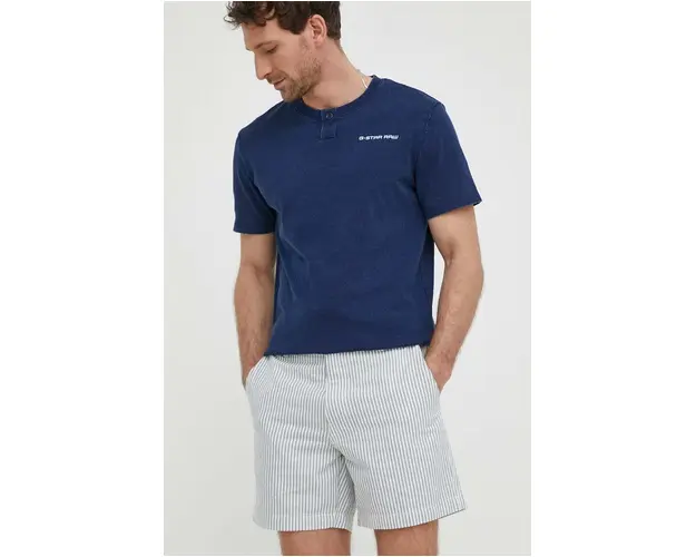 Levi's pantaloni scurti din bumbac culoarea alb