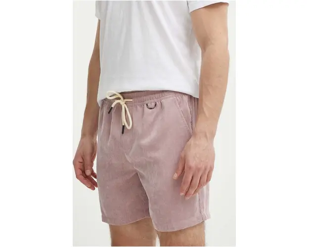 Picture pantaloni scurti din velur Dalvik culoarea roz, MSH088