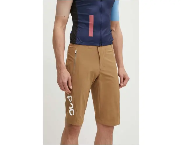 POC pantaloni scurti de ciclism Essential Enduro culoarea maro