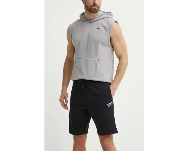 Reebok pantaloni scurti Identity barbati, culoarea negru, 100202826