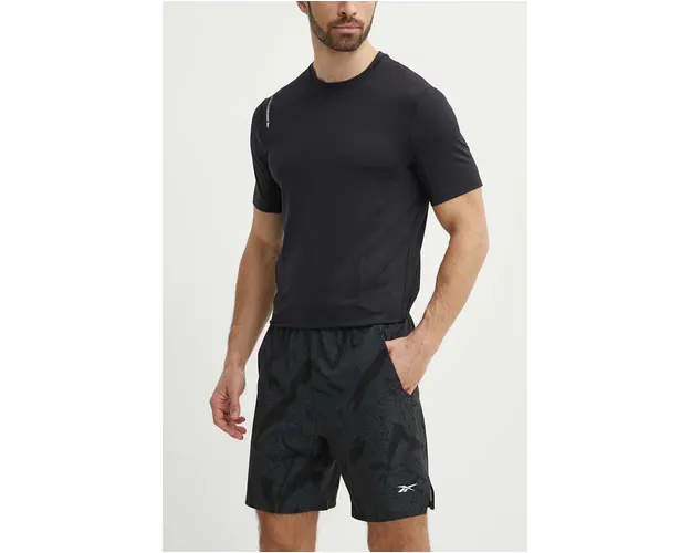 Reebok pantaloni scurti de antrenament Strength culoarea negru, 100075482