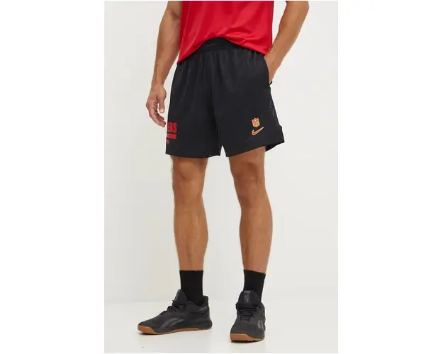 Nike pantaloni scurti de antrenament San Francisco 49ers culoarea negru, 02EO-048Y-73-ZLE