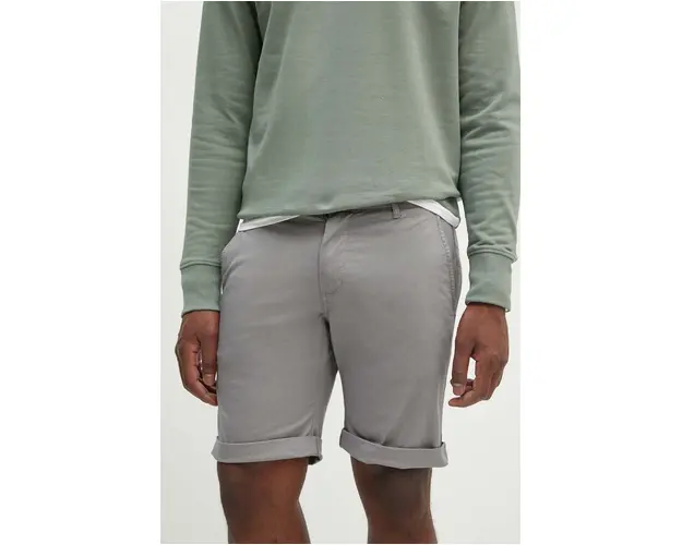 Lindbergh pantaloni scurti barbati, culoarea gri, 30-503000