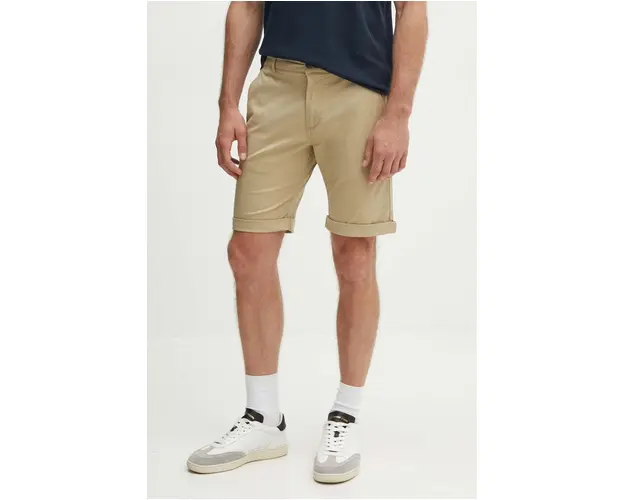 Lindbergh pantaloni scurti barbati, culoarea verde, 30-503000