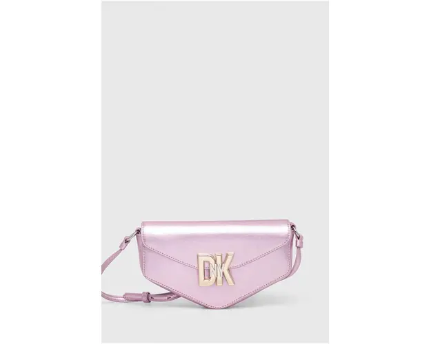 Dkny poseta de piele culoarea roz