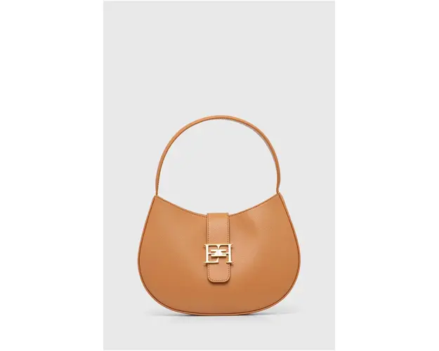 Elisabetta Franchi poseta de piele culoarea maro