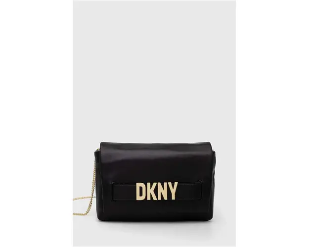 Dkny poseta de piele culoarea negru
