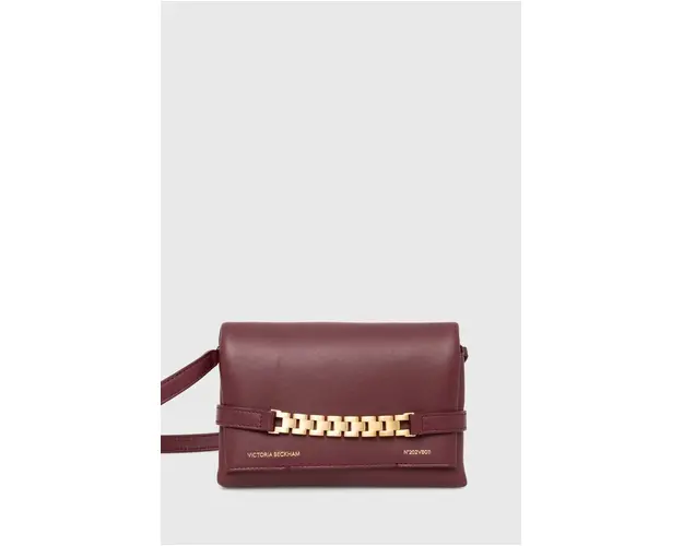 Victoria Beckham poseta de piele culoarea maro, B423AAC005135B