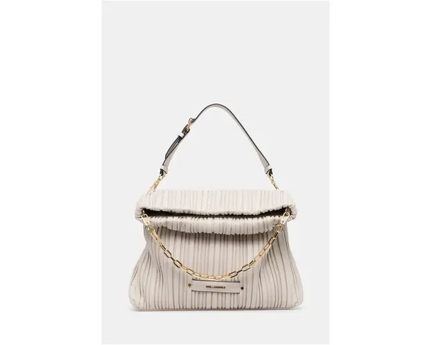 Karl Lagerfeld poseta culoarea bej