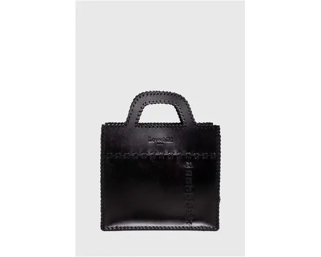 Lovechild poseta de piele culoarea negru 5794197