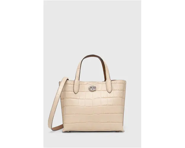 Coach poseta de piele Willow culoarea negru