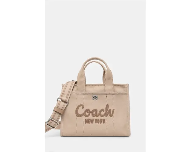 Coach poseta culoarea bej