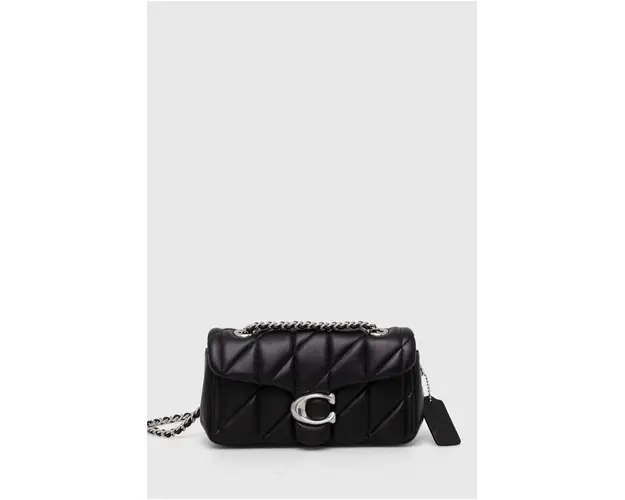 Coach poseta de piele Tabby culoarea negru