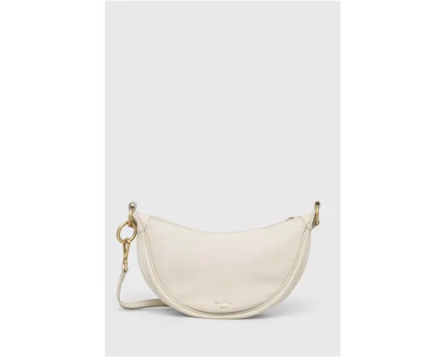 Pepe Jeans poseta de piele NADINE LETHI culoarea bej, PL031548