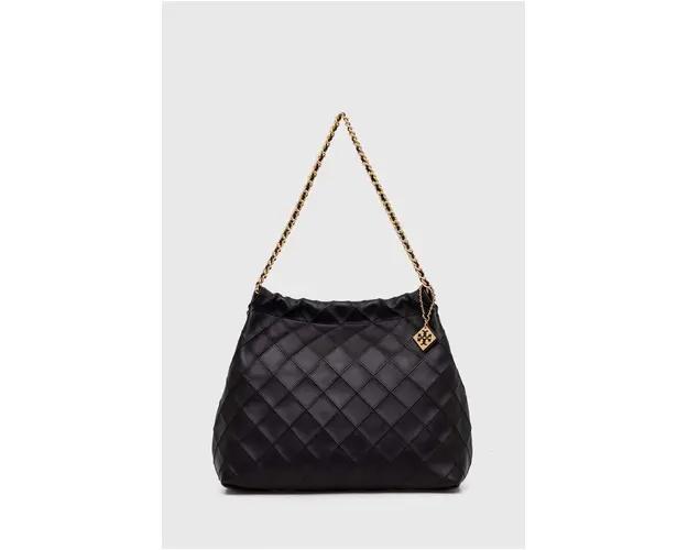 Tory Burch poseta de piele culoarea negru