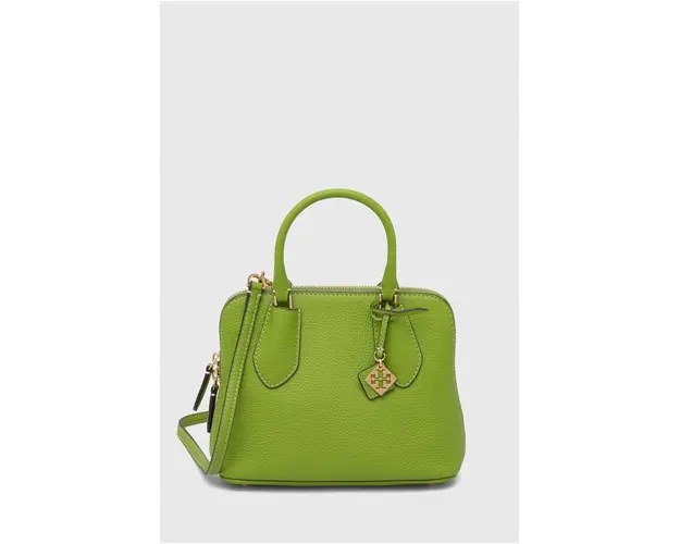 Tory Burch poseta de piele culoarea verde