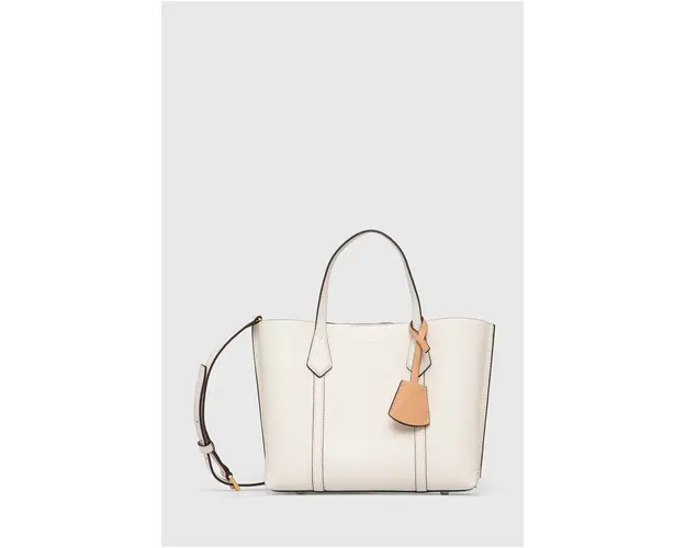 Tory Burch poseta de piele culoarea alb