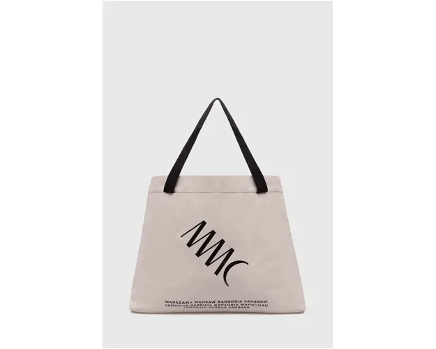 MMC STUDIO geanta de bumbac culoarea bej, LOGOBIG.BAG