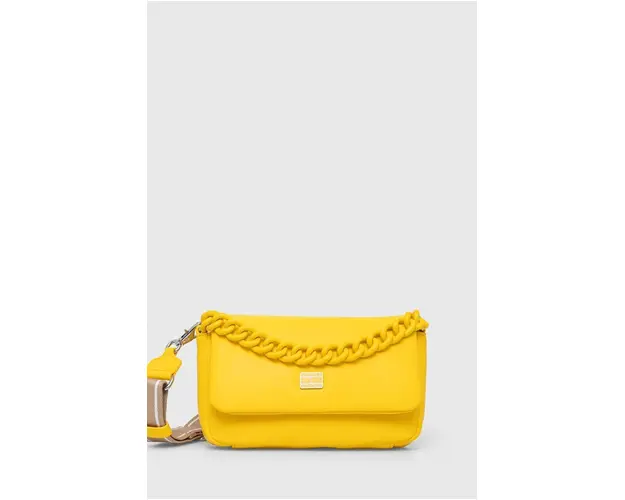 Tommy Jeans poseta culoarea galben AW0AW15936