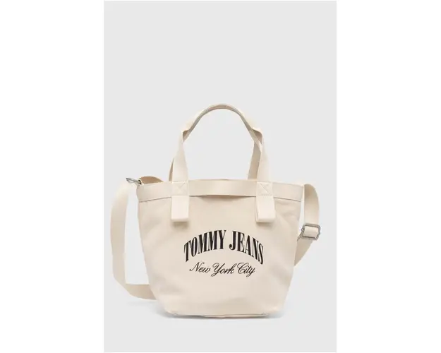 Tommy Jeans poseta culoarea bej, AW0AW16217