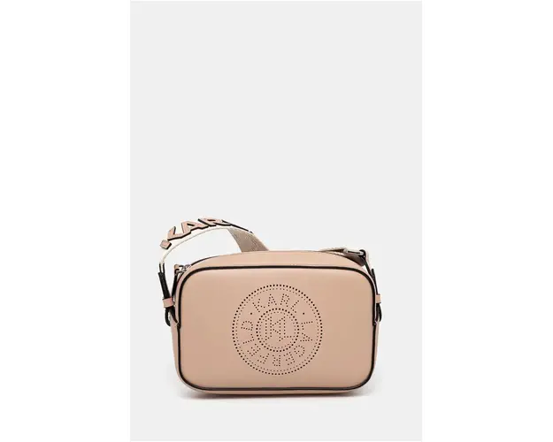 Karl Lagerfeld poseta de piele culoarea roz