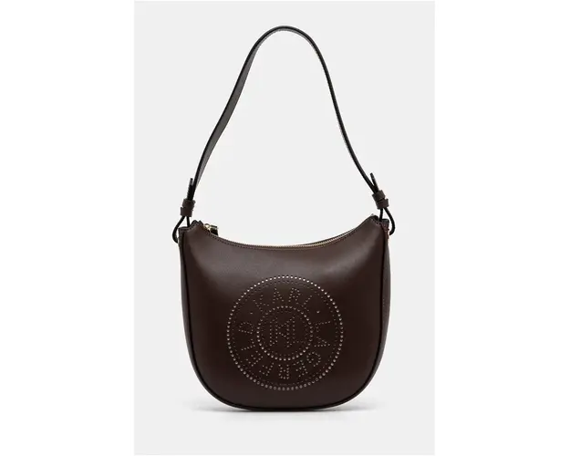 Karl Lagerfeld poseta de piele culoarea maro